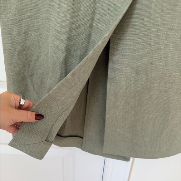 Zara Women's Sage Green Blazer Coat - Picture 12 of 14